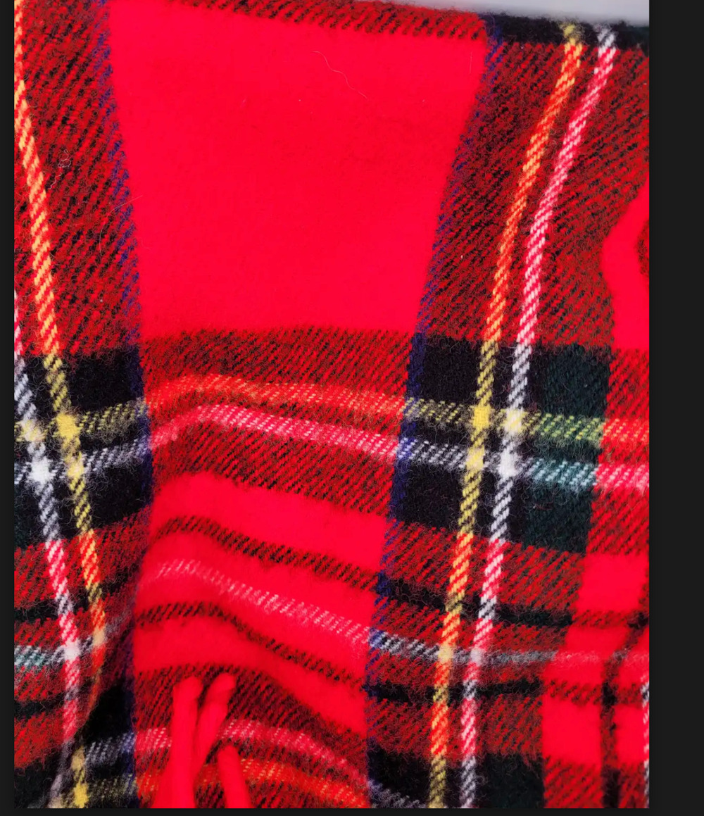 Vintage Troy Leisure Blanket Christmas Winter Cabin Plaid